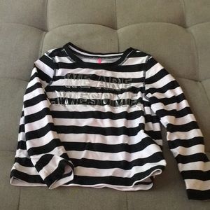 Rockets of Awesome striped rash guard size 3